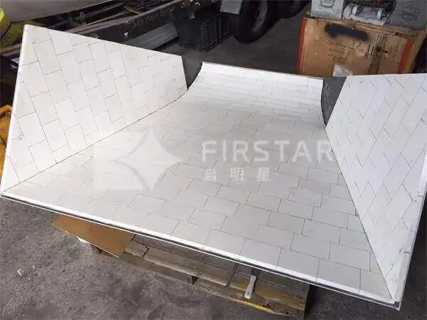 Ceramic lined conveyor