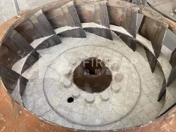 Ceramic lined impeller