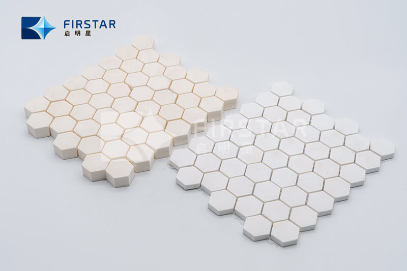 Al2O3 92% 95%Alumina Ceramic Hexagonal Tiles Mosaic Tiles